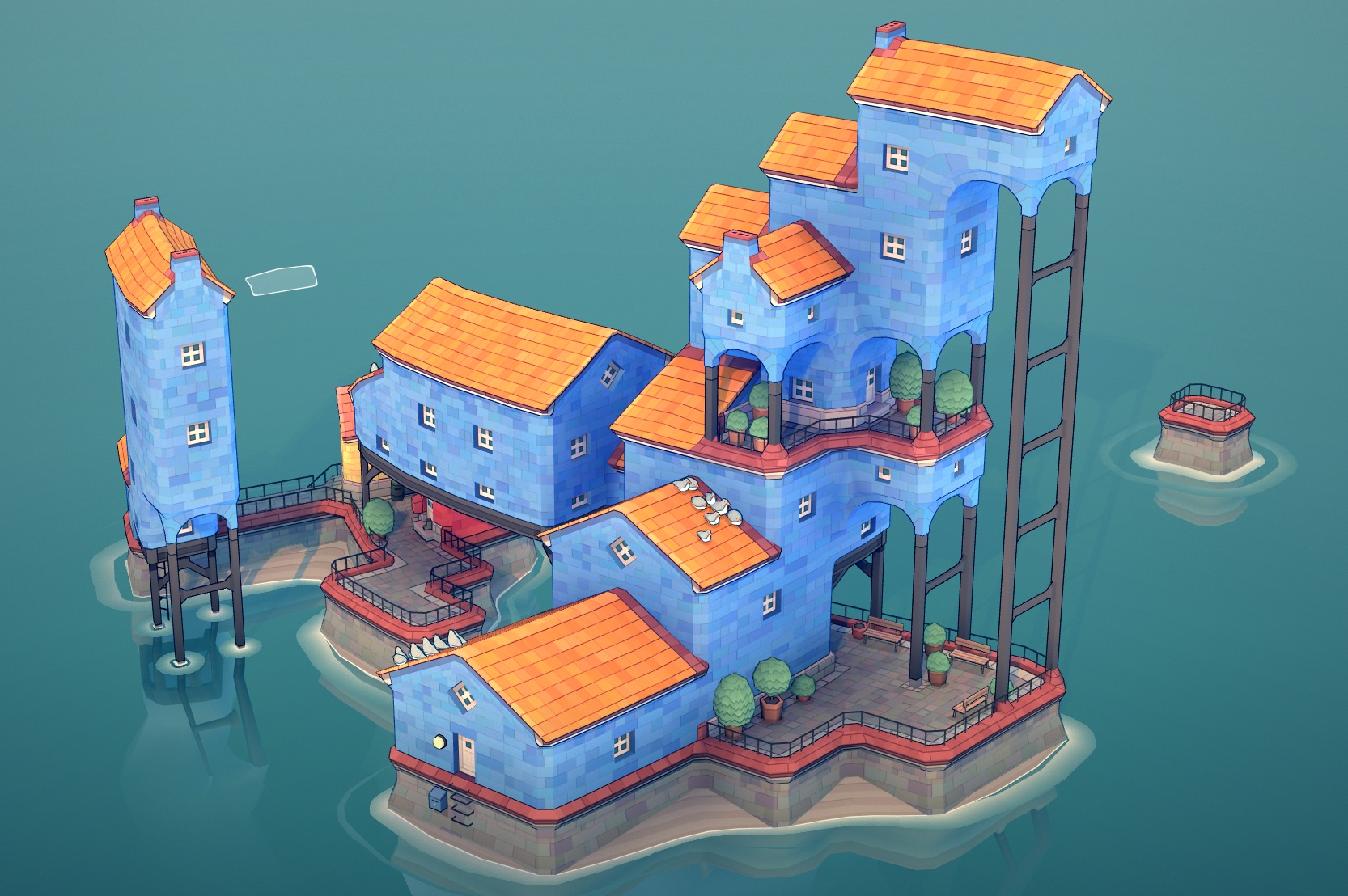 《城市叠叠乐》中的地图是怎么搭起来的?